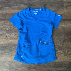 Royal Blue Scrub Top